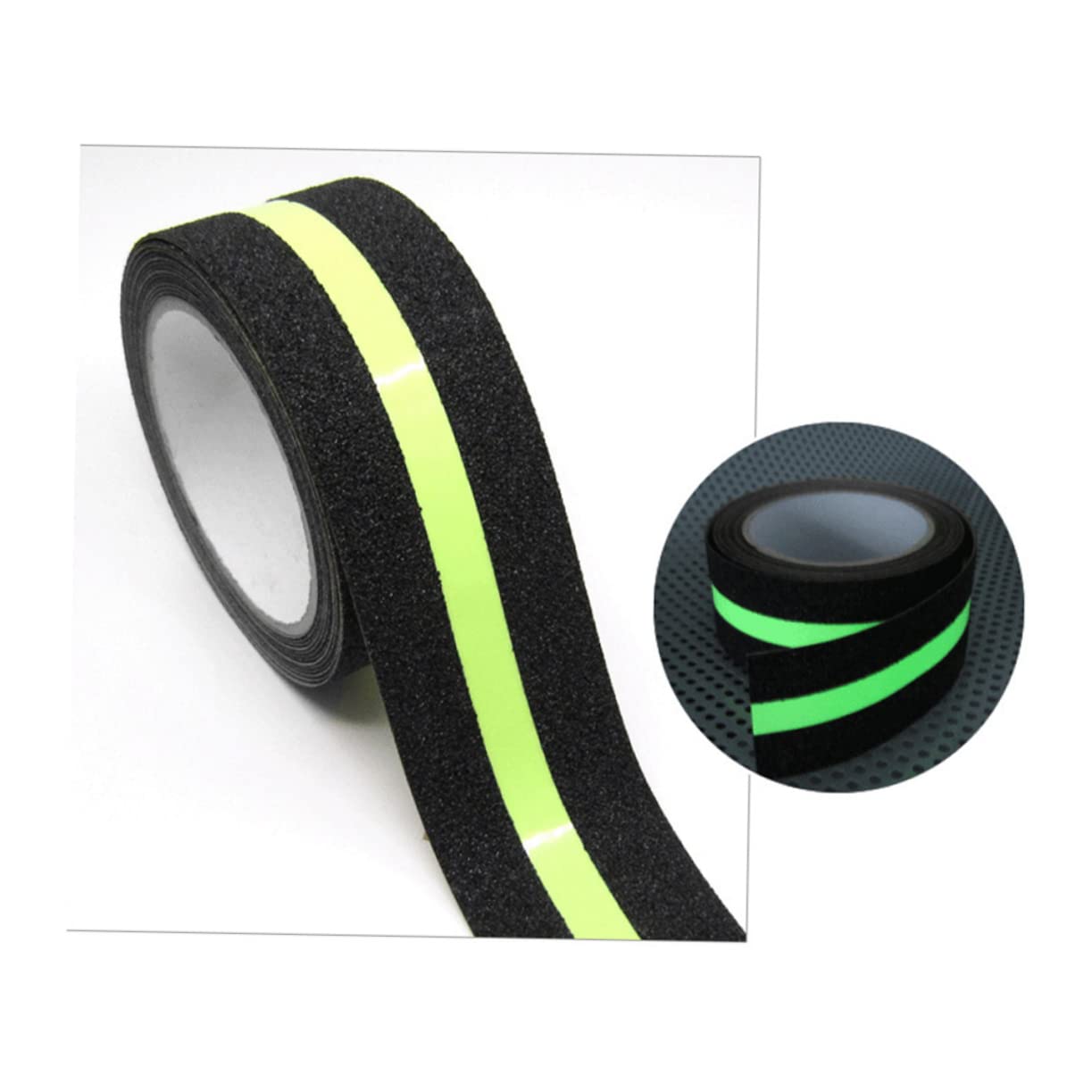 4piezas Cinta Antideslizante Luminosa Superficie Texturizada Para Escaleras y Cinta De Seguridad Fluorescente Para Prevención De Caídas Interiores y Exteriores