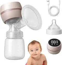 Bomba De Tirar Leite Materno Elétrica Portátil Mamadeira Extratora Amamentação Armazenamento