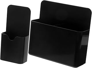 Operitacx Suporte Magnético Para Caneta 2 Peças Quadro Magnético Borracha Magnética Suporte Para Caneta Marcador Magnético Acessórios Para Quadro Branco Recipiente Preto
