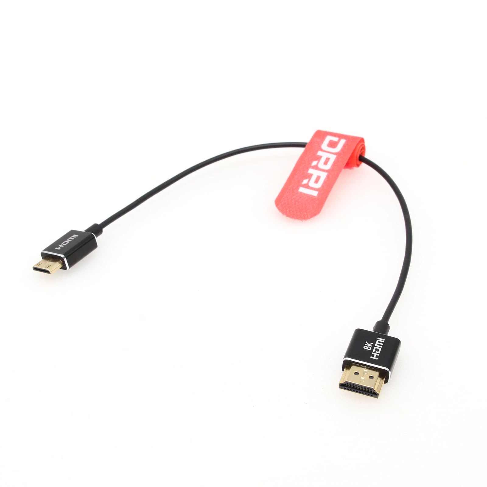 DRRI High-Speed 8K@60Hz 4K@120Hz Mini HDMI to Full HDMI 2.1 Thin Cable for Sony F55 A7S3 A74 Nikon Z5 Z6 Z7 BMPCC4k to Atomos Ninja Monitor - Image 3