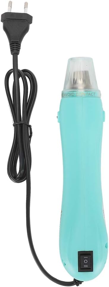 MXGZ Pistola de Aire Caliente, Pistola de Calor para Soldar, 220 V Antivibración 260 ℃ Plástico Retráctil Profesional para Pintura Artesanal en Relieve(Verde Claro)