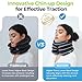 AUVON Inflatable Neck Stretcher for Cervical Traction, Cervical Stretcher with 3-Layer Design in Varying Sizes for Instant Relief, Neck Brace Pillow for Neck Support, Decompression Home Use, L Size