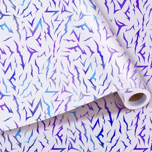 MTWENWENZY K Pop Wrapping Paper Roll K-D-Hunters Birthday Party Favor Demon Energy Pattern Gift Packing Wrap Craft Paper for Anime Themed Birthday Baby Shower Party Supplies 17 in x 32.8 ft