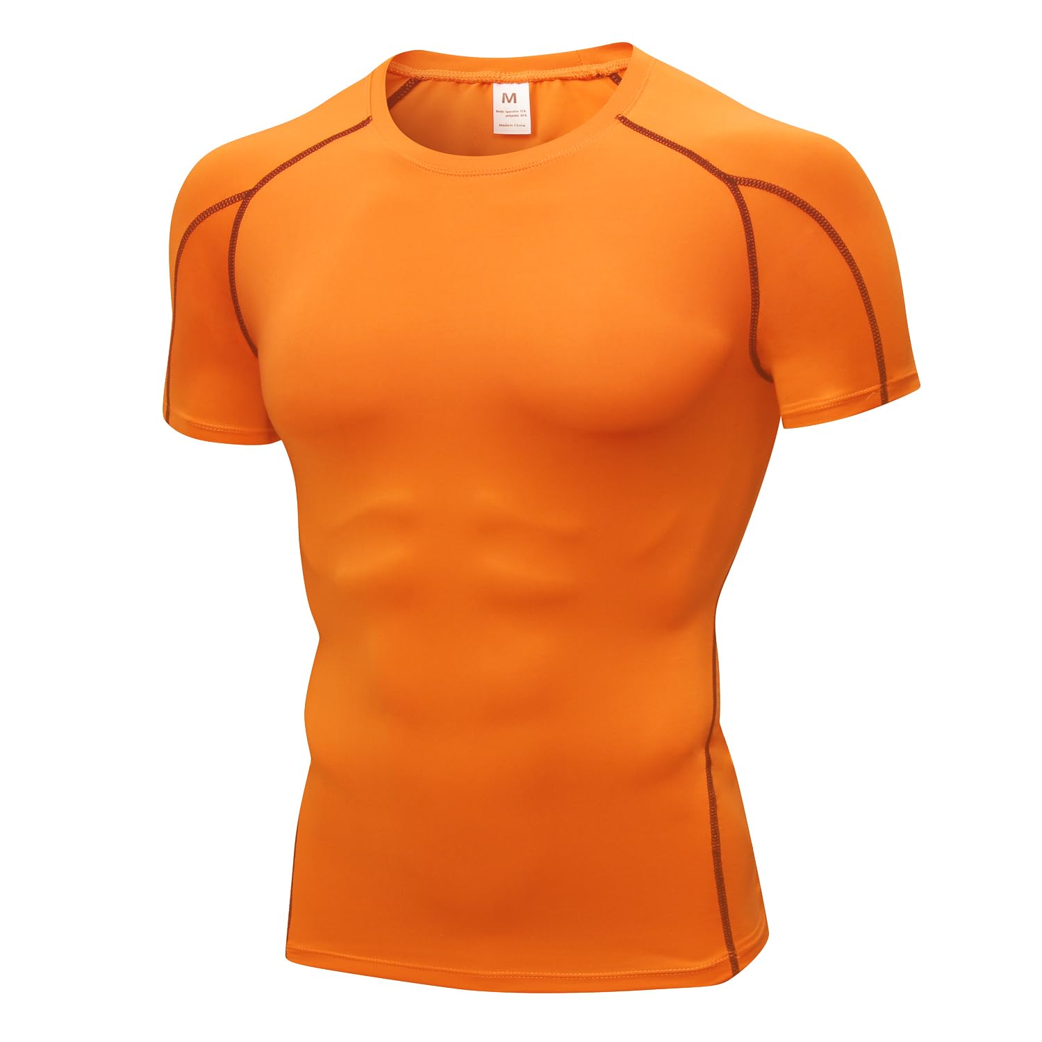 Men's Compression Shirts, Short Sleeve Athletic Compression Tops Dry Workout T Shirt Base Layer Undershirt