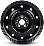 New OEM Replacement Wheel for Subaru Impreza 17-23 16x6.5 inch Steel Rim Painted Black Fit 205/55R16
