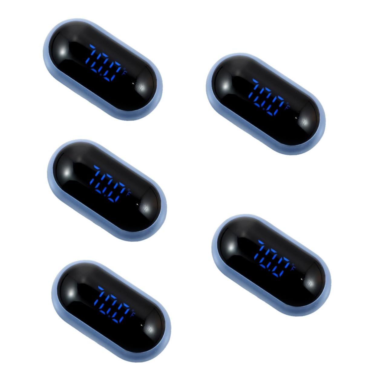 BESPORTBLE 5piezas Termómetro Digital De Agua Para Acuarios Medidor De Temperatura Compacto y Práctico Pantalla Led Precisa Para Monitoreo De Temperatura Peceras y Acuarios