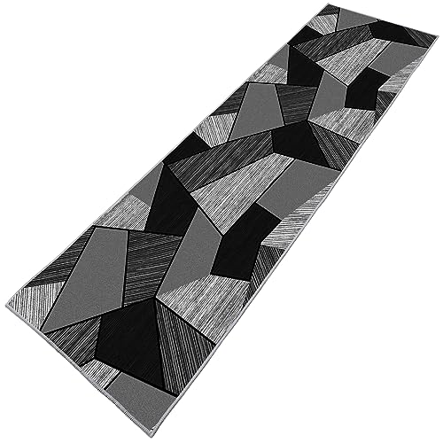 TUOJINRUIDA Runner Rug Carpet for Hallway Geometric Design Anti Skid Floor Mat 60 x 240 cm with Non Slip Grip Back for Kitchen Laundry Room Bedroom Bathroom and Entryway TUOJINRUIDA Runner Rug Carpet for Hallway Geometric Design Anti Skid Floor Mat 60 x 240 cm with Non Slip Grip Back for Kitchen Laundry Room Bedroom Bathroom and Entryway