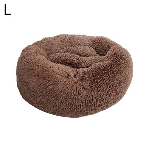 ZZAI Cama para Mascotas Calmante Nido Redondo Todas Las Camas para Mascotas Cama para Perros,L