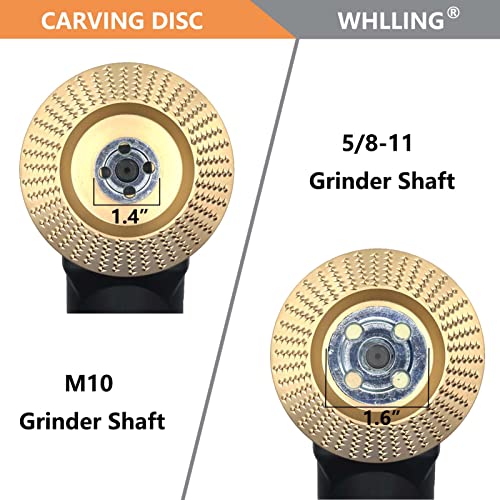 Whlling CJ01 4Pcs Wood Carving Disc Set For 4 Inch Or 4 1/2 Inch Angle Grinder thumb #2