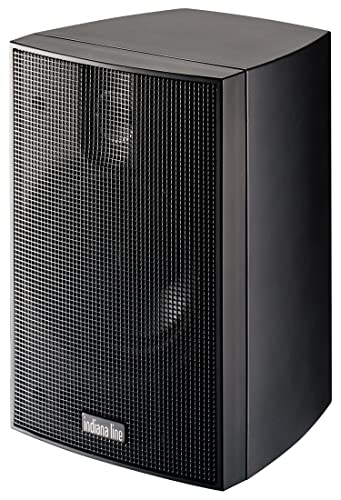 Indiana Line Nano.2N diffusore da scaffale/parete - coppia (nero)