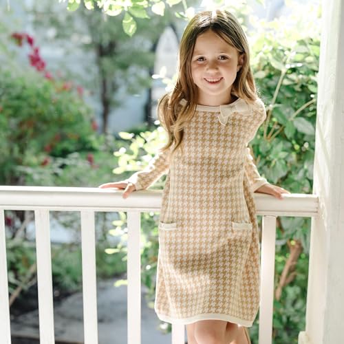 Image of Hope & Henry Girls' Milano Tipped Sweater Dress