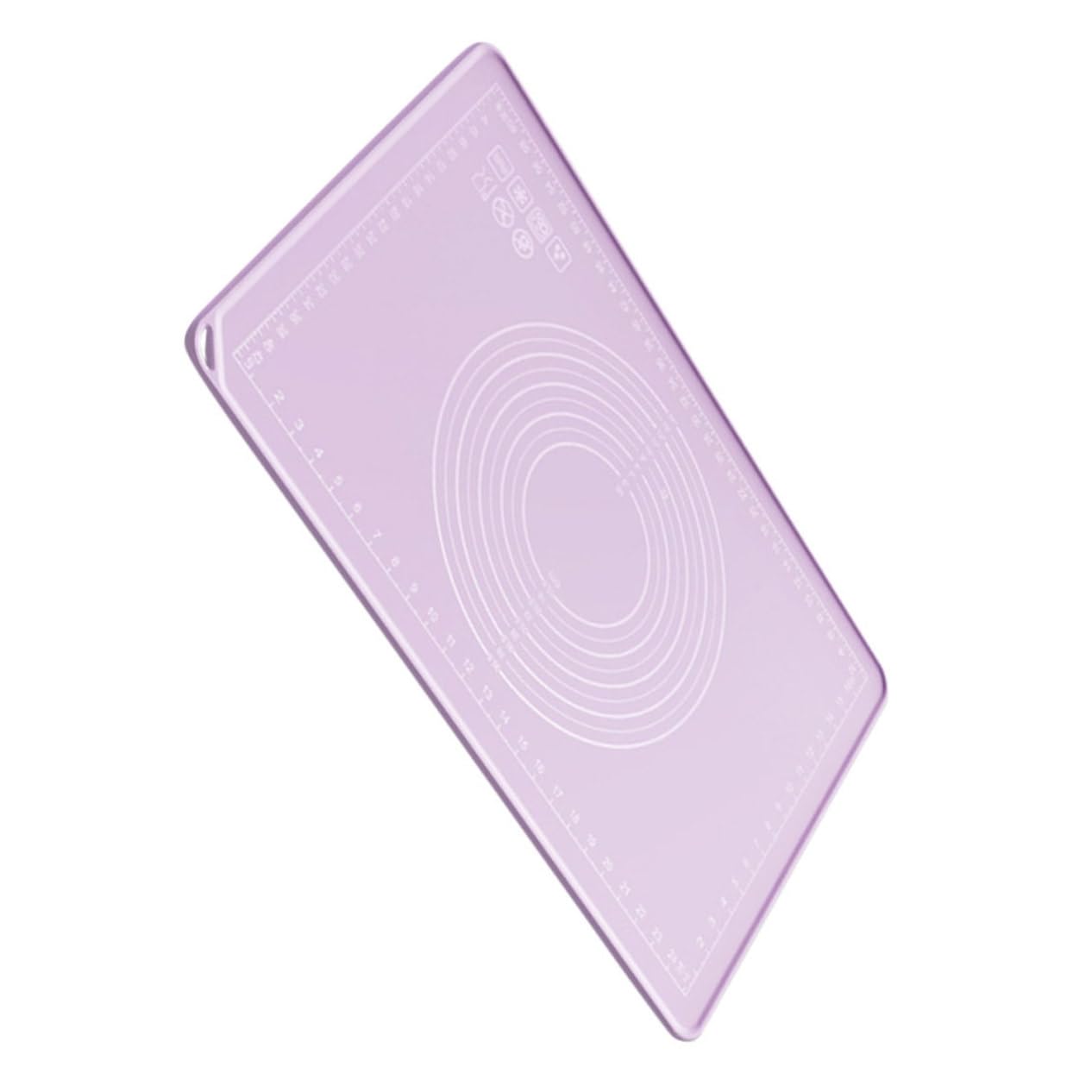 Alfombrilla de Silicona para Amasar Práctica Alfombrilla de Silicona para Amasar con Escalas Circulares Y Medidas Lineales Antideslizante Reutilizable Accesorio para El Hogar