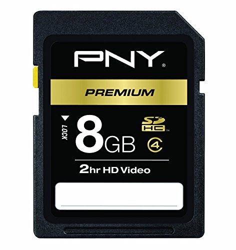 PNY Optima 8GB SDHC Class 4 Flash Memory Card P-SDHC8G4H-GE