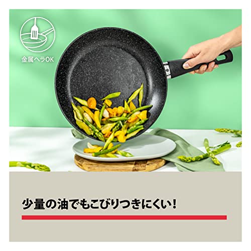 Wok Ballarini 28 cm negro aluminio antiadherente miniatura 4