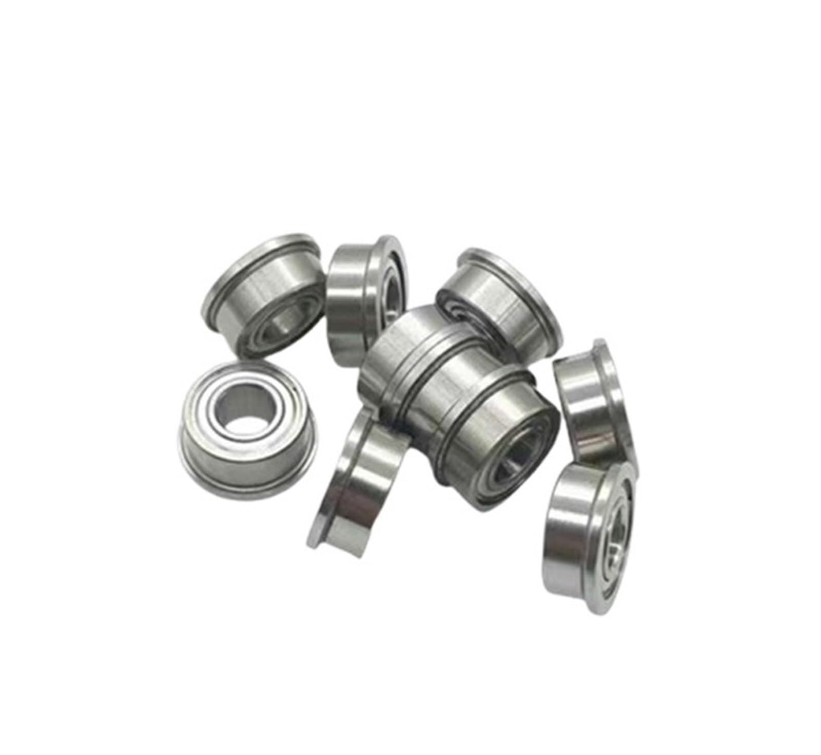 Bimetalowa uszczelka tarczy mikro łożysko zwykłe 10 szt. F623ZZ F624ZZ F625ZZ F626ZZ F627ZZ F628ZZ F629ZZ kulkowe z kołnierzem cienka ściana metalowa osłona kołnierzowa(F628zz-8x24x8mm)
