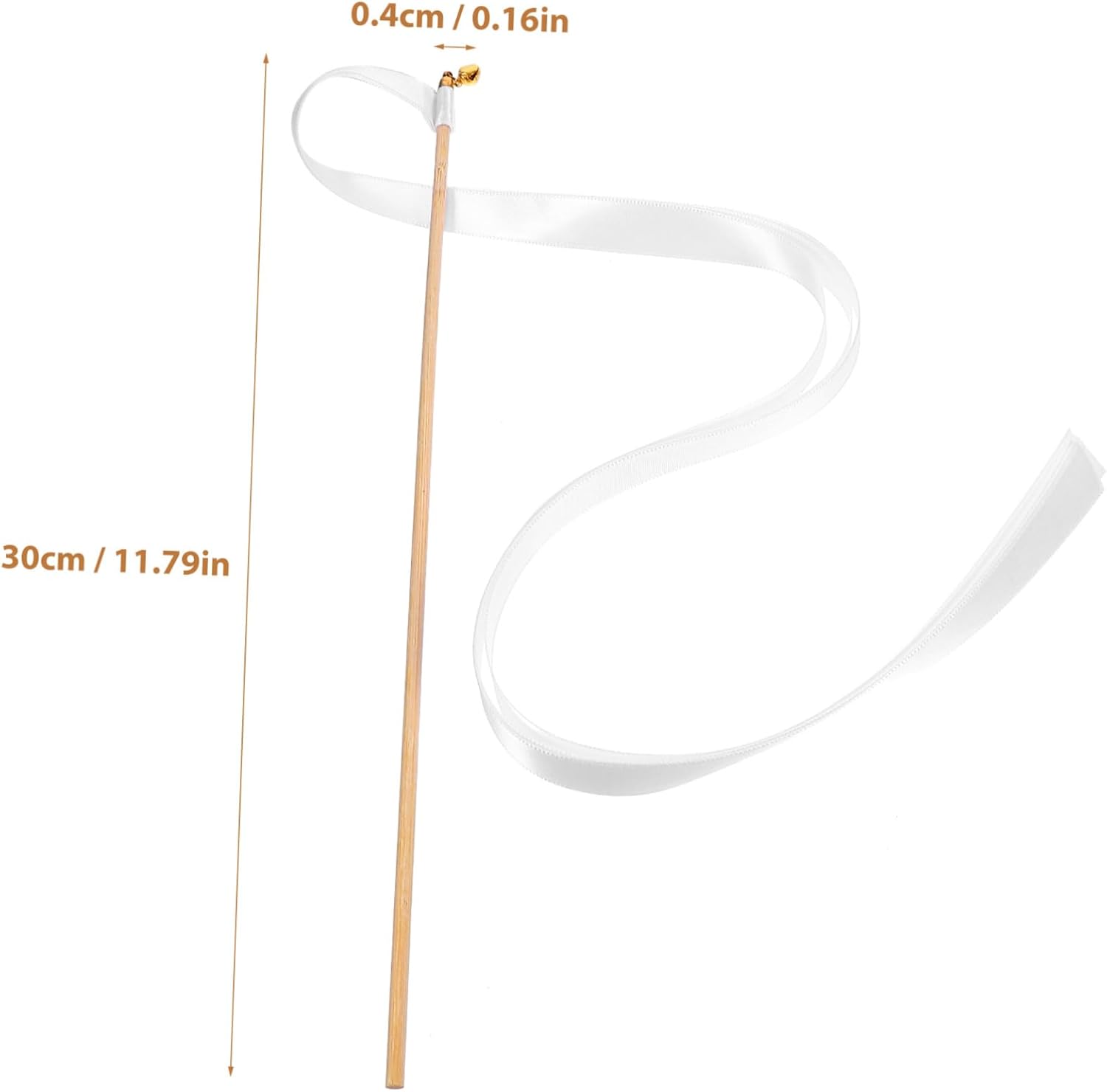SEWACC 30pcs Elegant Handheld Ribbon Sticks with Bells Streamers for Weddings Birthdays Festivals and Parties Soft Strips Smooth Finish for Photo Props