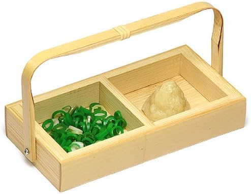 ヤマキ Miyatake White Bamboo Condiment Container with Hand Held 60-165