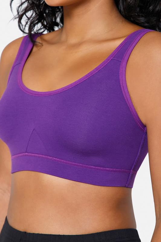 Image of Intimacy Active Sports Bra for Women Medium Coverage, Non-Wired, Non-Padded, Seamless, Stretchable Comfortable Support Activewear for Women