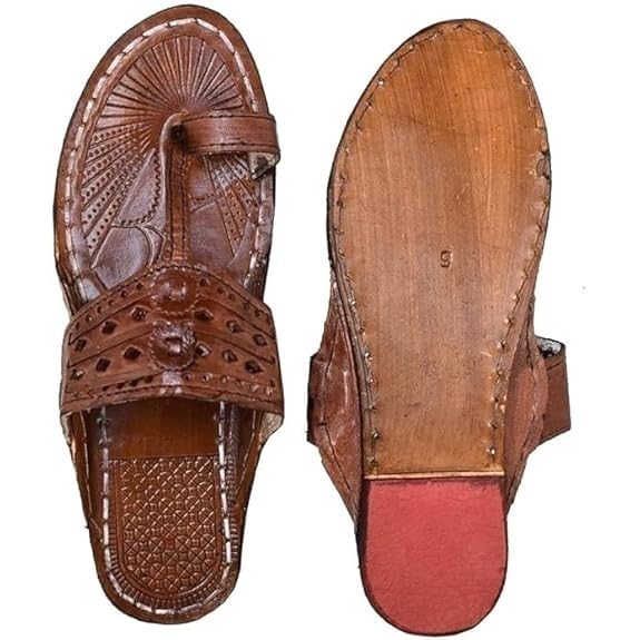 Image of Kolhapuri Chappal for Men|Kolhapuri Slippers for Men|Kolhapuri Shoes for Men|Leather Slippers for Men|Wedding Slippers for Men-A1