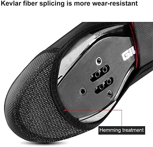 Waterproof Silicone Bike Shoe Covers, Thermal Windproof Overshoes with Reflective Strip for Unisex Cycling - Size A (X-Large) - Winter Protection