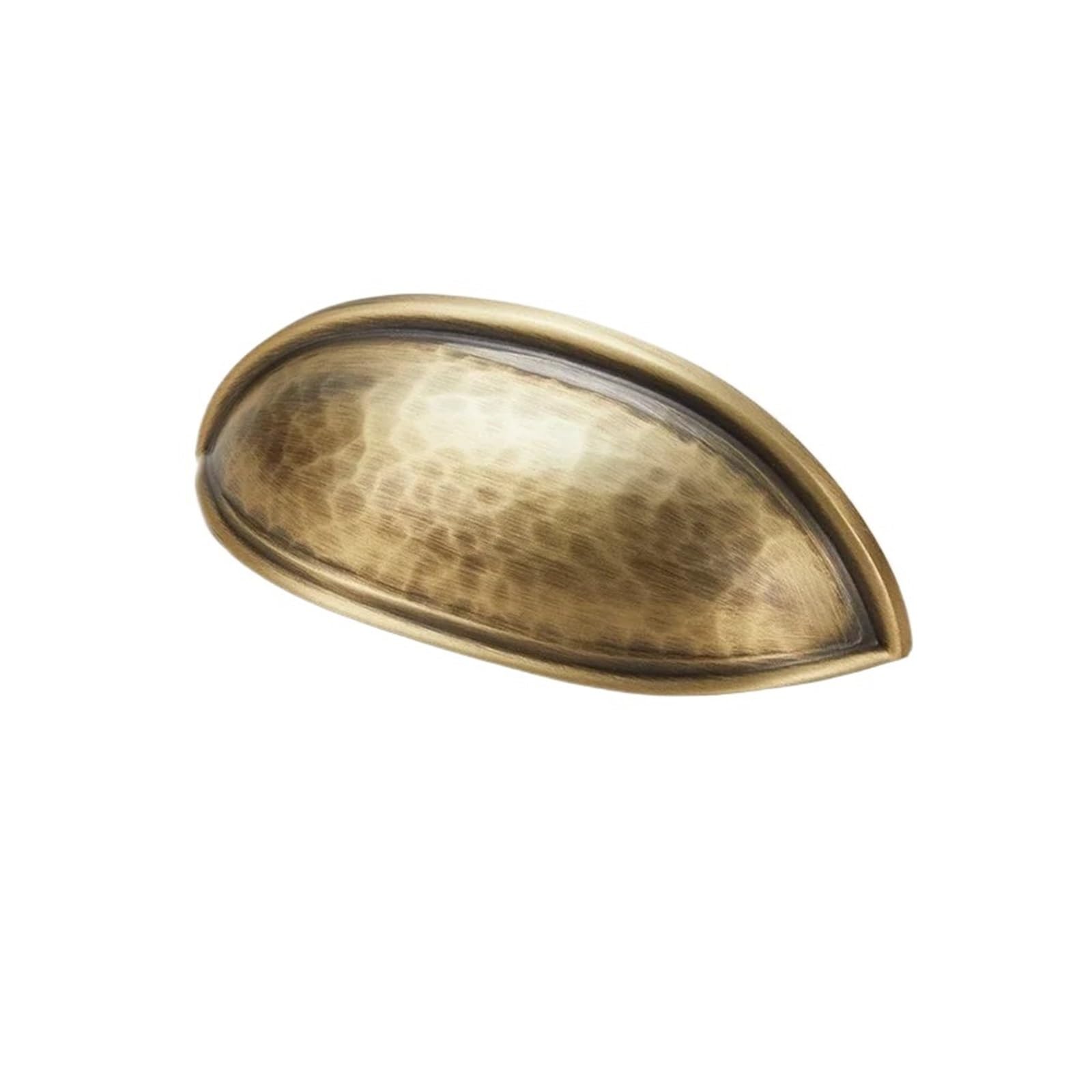 Vintage Brass Cabinet Drawer Handles, Hand-Hammered Texture Furniture Pulls