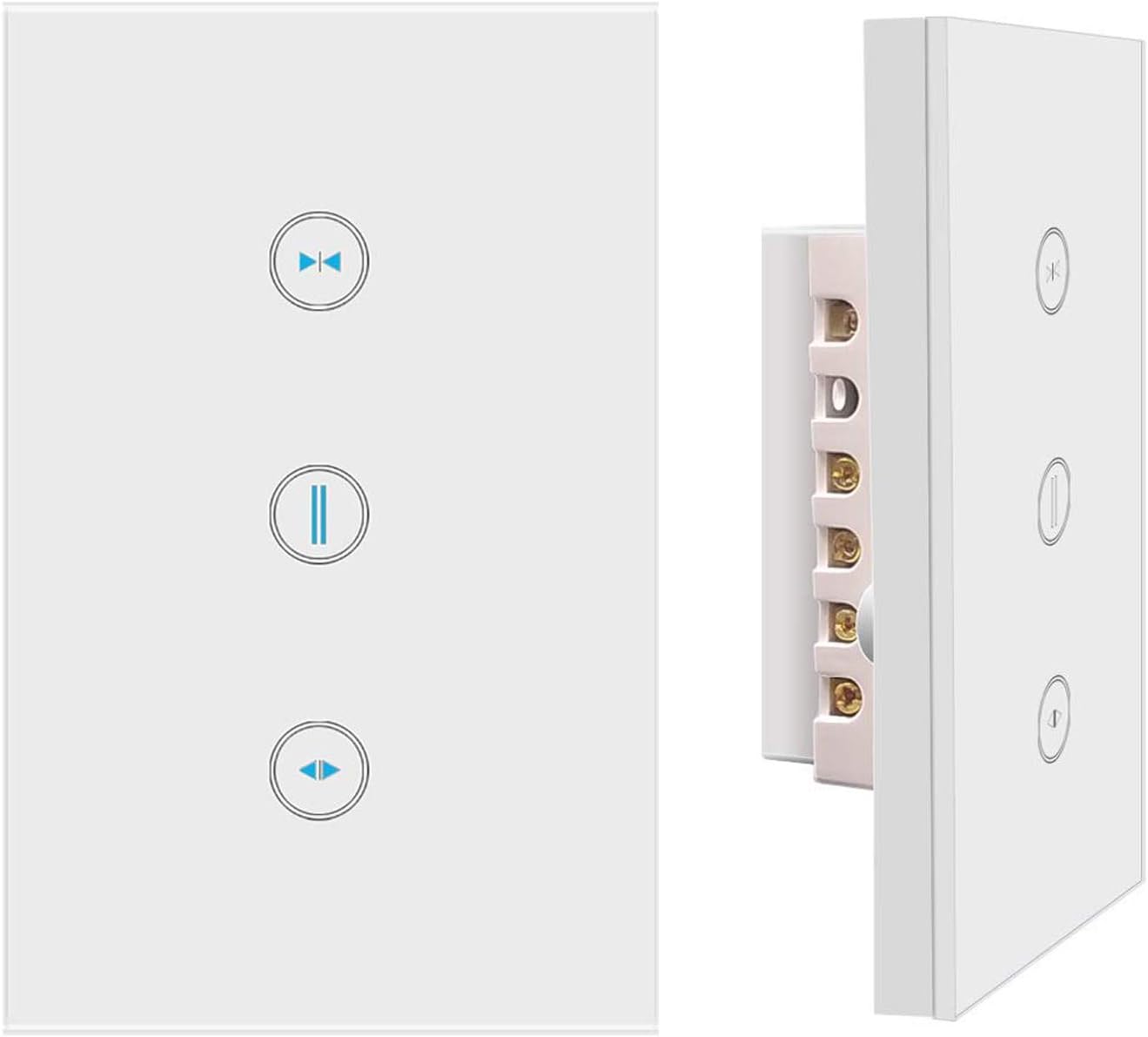 Xenon WiFi Curtain Switch, Smart WiFi Touch Switch,Wireless Remote Control Window Curtain Switch Controller Roller Shutter Switch,Compatible with iOS/Android,Works with Alexa Echo and Google Assistant