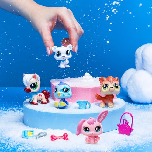 Littlest Pet Shop Collector Set Thème Montagne Hiver 5 Animaux et Accessoires Licence Officielle Pet Shop Coffret Jouet Mini Figurines Animaux Mignons Jouet Enfant et + BF00573 - vue 7