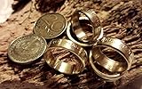  Coinring, Münzring, Ring aus Münze (20 Pfennig DDR), Messing - Double Sided coin ring - verschiedene Größen, handgeschmiedetes Unikat