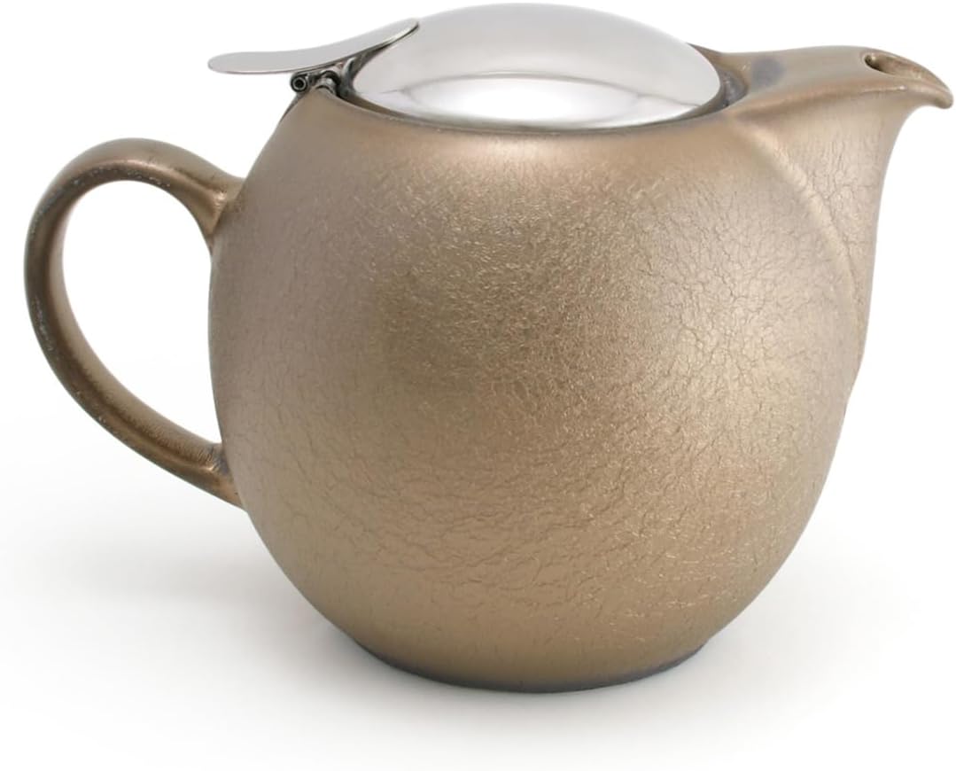 ZERO JAPAN Universal Teapot for 5 People, Antique Colors BBN-04, ASV, Antique Silver, W6.5 x D4.7 x H4.5 inches (166 x 120 x 115 mm)