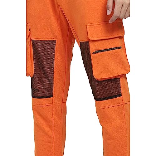Image of Jack & Jones Men's Mid Rise Polyester Blend Regular Fit Trackpants