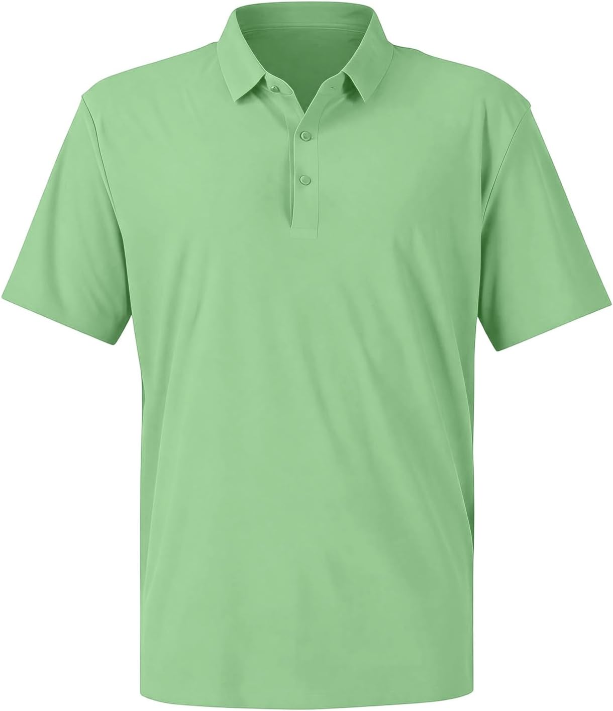 FQZWONG Mens Breeze Polo Shirts 2026 Casual Solid Collared Shirt Stretchy Quick Dry Shirts Performance Designed Golf Polo Tee