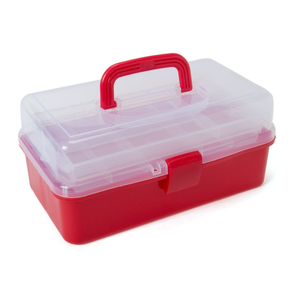 Multipurpose Tool Box Easy to Carry 3 Layer Storage Box Container with Handle – for Tools, Screws, Toys, Stationery, Clips, Accessories, Hardware (Blue or Red Color Will be Sent) Multipurpose Tool Box Easy to Carry 3 Layer Storage Box Container with Handle – for Tools, Screws, Toys, Stationery, Clips, Accessories, Hardware (Blue or Red Color Will be Sent)