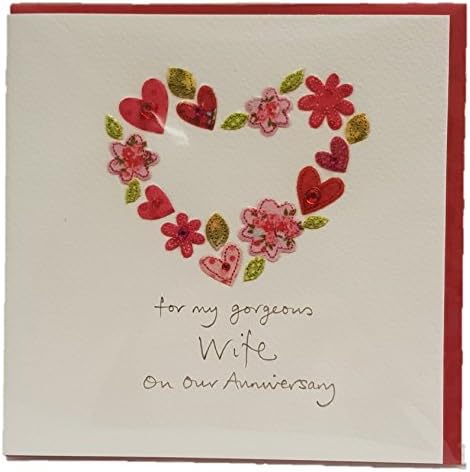 Blue Eyed Sun - Sew Delightful Range - For my Gorgeous Wife on Our Anniversary Greetings Card