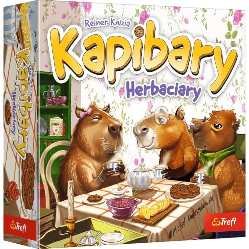 Trefl - Kapibars Tee - Jeu familial, stratégie, planification et pensée logique, pour adultes et enfants à partir de 8 ans