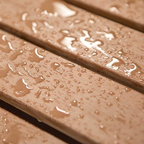 LIFETIME 60290 Wood Alternative Glider Bench, Mocha Brown