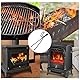 Kaminzange, 40cm Schwerlast Kaminholzzange Feuerholzzange kaminzubehör Kaminbesteck Anti-Verbrühung Lange Brennholzzange Kaminzange Feuerholzzange für Lagerfeuer und Kaminöfen mit Paar Handschuhe