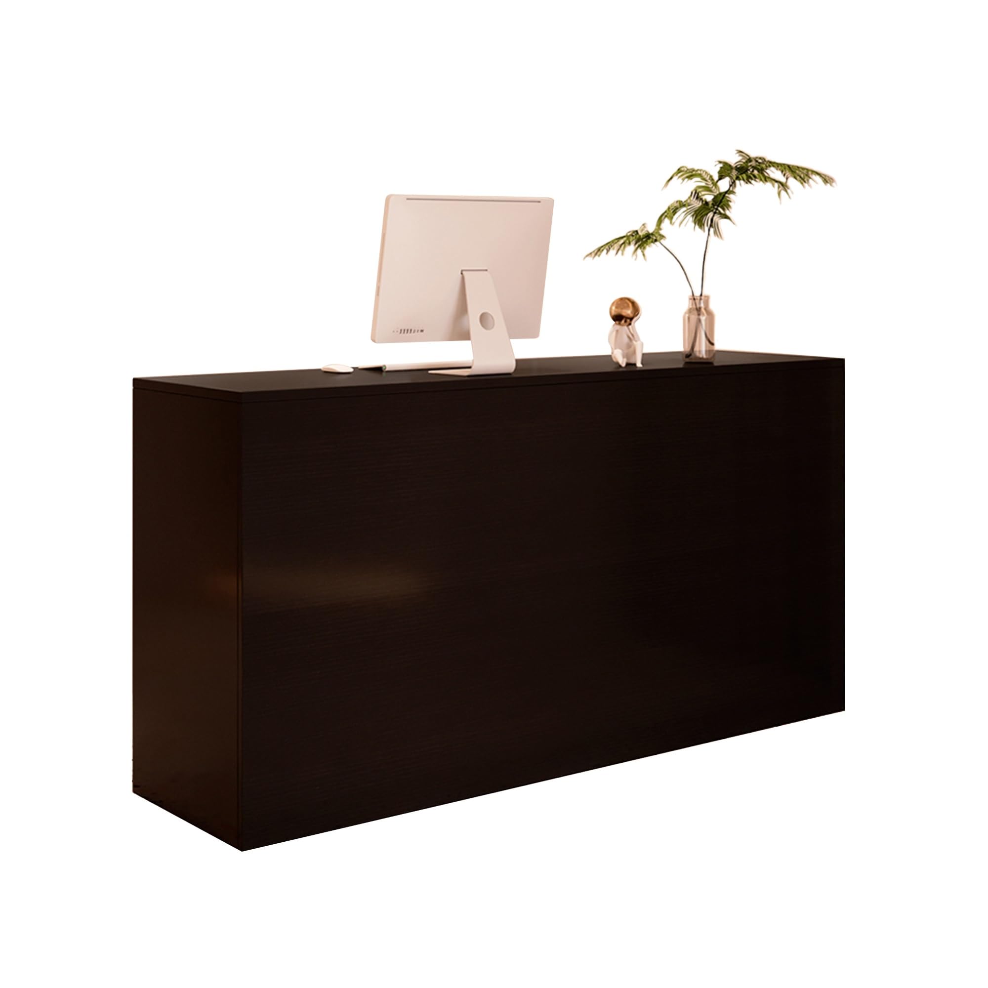 Genérico Mostrador de recepción Moderno con cajones con Cerradura, mostrador Frontal para salón de Belleza y Hotel, Escritorio para Ordenador en comercios, Mesa de Recep