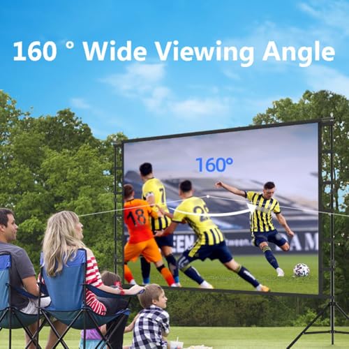 Pantalla de proyección portátil con soporte 120in 16:9 miniatura 2