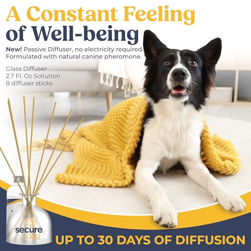 Image of SIGNS SecureDog Calming Diffuser for Supporting Calm and Well-Being to Help Relieve Any Feeling of Anxiety or Stress, Dog Pheromone Passive Stick Diffuser Home Starter Kit
