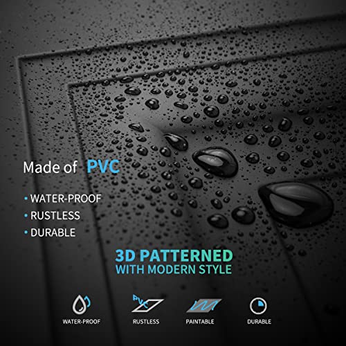 Image of Art3d 24-Pack PVC Waterproof Drop Ceiling Tiles, 2 x 2 ft, Square, White