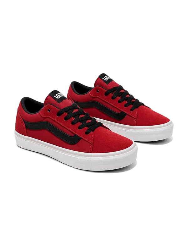 Vans Men's Vero LS Shoe, Suede/Canvas Red/Black, 11 by Vans - Used condition - Image 3