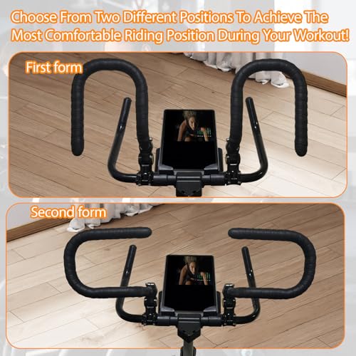 1 Pair U-Handlebar Extender for Indoor Spin Bikes,Get a Comfortable Upright Ride & Multiple Grip Positions to Relieve Strain. - Thumbnail 6