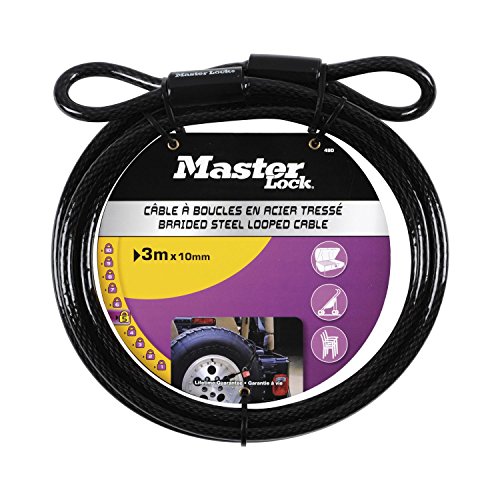 Image of Master Lock 49EURD Double Loop Steel Cable for Bike Lock and Other, 3 m