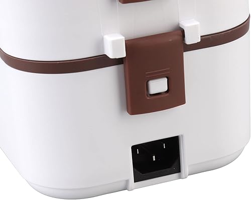 Miniatura 9 de Lonchera eléctrica  Calentador de comida rápida 3 en 1 portátil calentador de alimentos  a prueba de fugas, 2 compartimentos, calentador de almuerzo