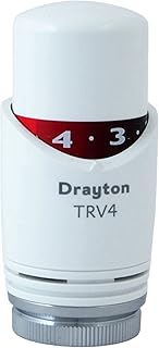 Drayton TRV4 Head Only White 0707007 Replacement TRV4 Thermostatic Radiator Valve Head Only