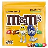 M&M'S Peanut Chocolate Candy, 38-Ounce Party Size Bag