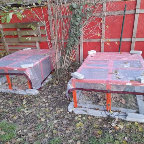 Lona impermeable para jardín y terrazas cortavientos de plástico transparente 8