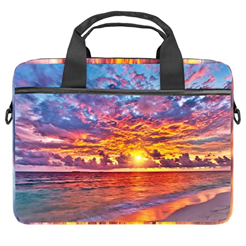 Sacoche ordinateur 13-14.5 pouces coucher de soleil anti-rayures pour transporter votre PC