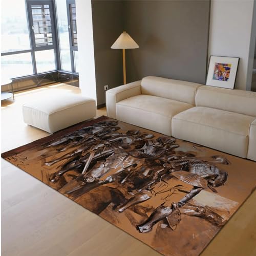 Tapis de sol Adolph Von Menzel lavable pour chambre décoration rétro
