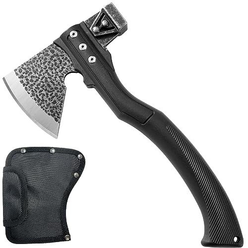 TESCOACH Machado de Acampamento 10,5 Polegadas Machado de Corte para Madeira Machado de Sobrevivênci